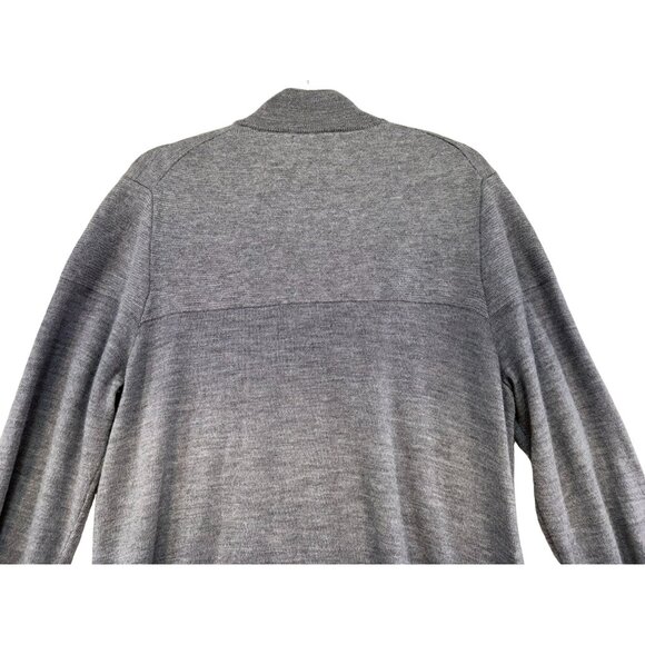 Ethan Pierce Mens 100% Extra Fine Merino Wool Half-Zip Pullover Sweater Size L G - Picture 7 of 7